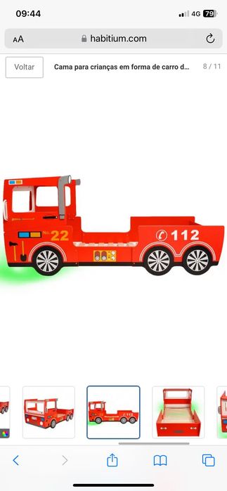 Cama criança BOMBEIROS