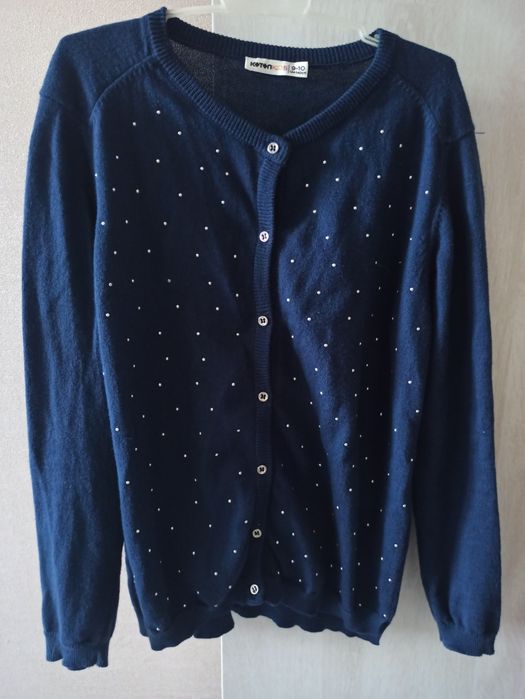 Кофта на молнії  128-134см,на кнопках 128см,кардиган с бусінами 128 см