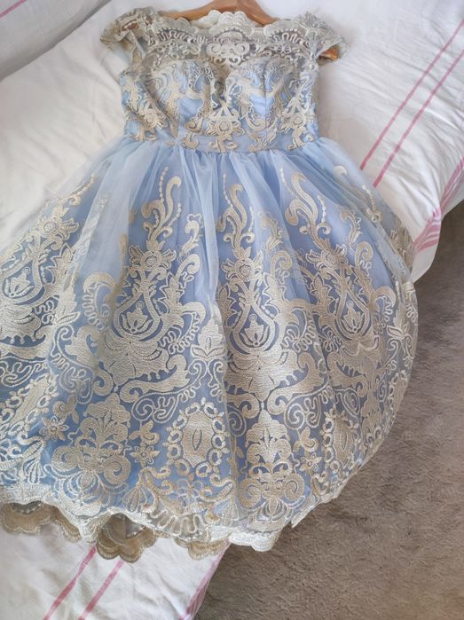 Плаття сукня Chi Chi London Metallic Lace Dress