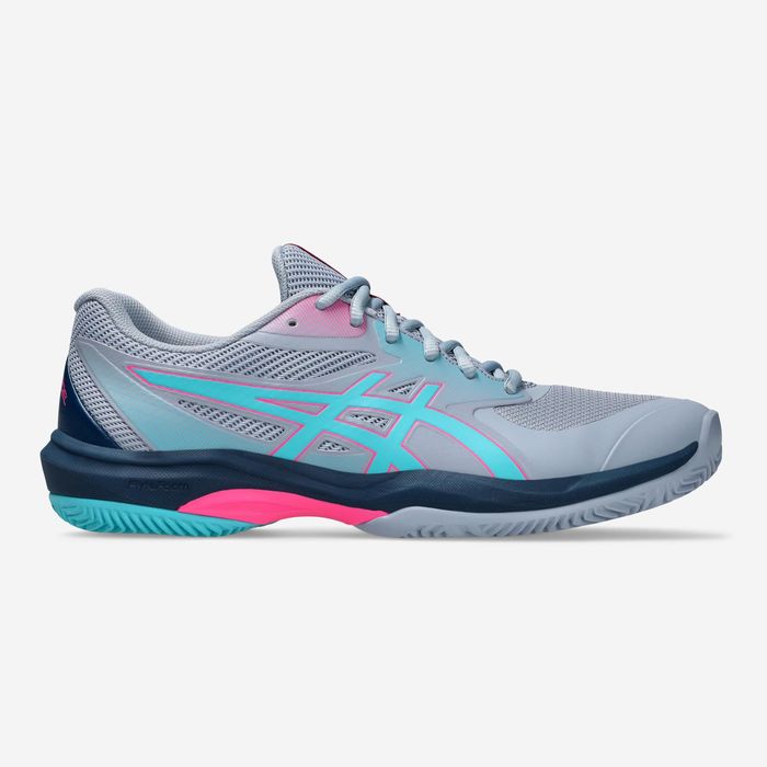 Calçado de padel homem - Asics gel game FF Cinza Azul Rosa