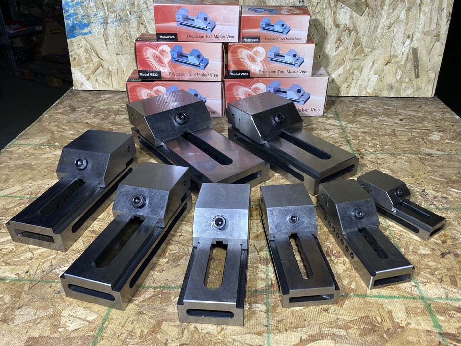 Тиски станочные прецизионные двухзажимные Qq 93100,125,160 мм