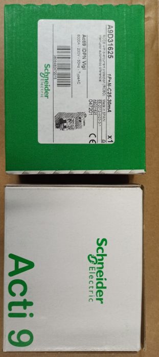 Schneider Electric дифференциальные автоматы C16A, A9D31616