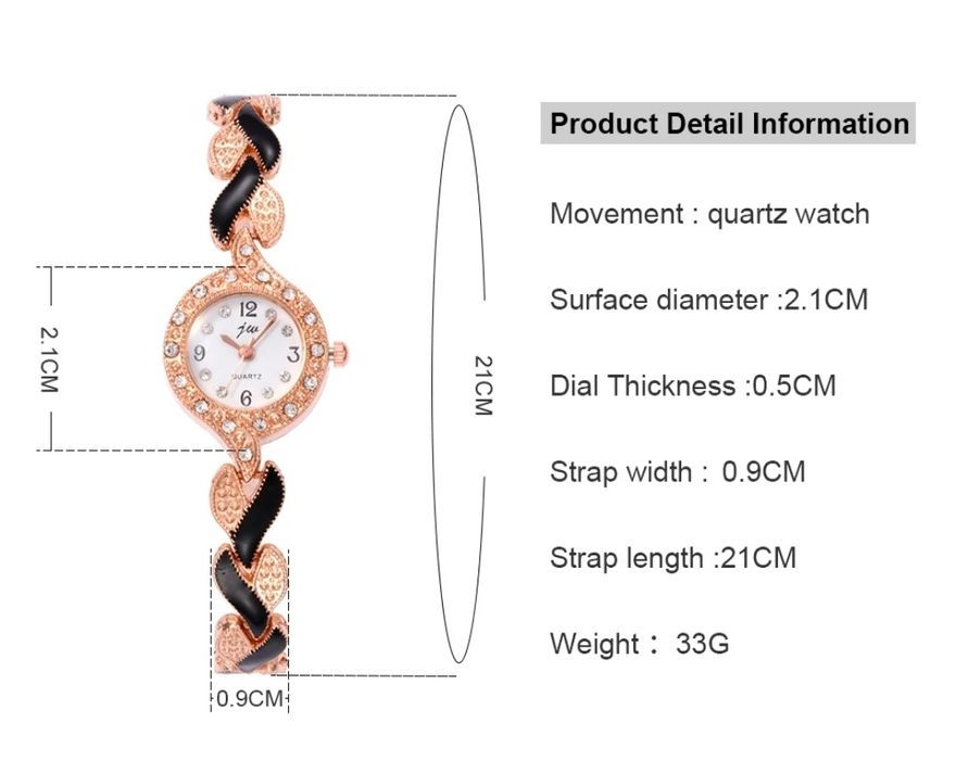 Zegarek plus kolczyki plus pierścionek