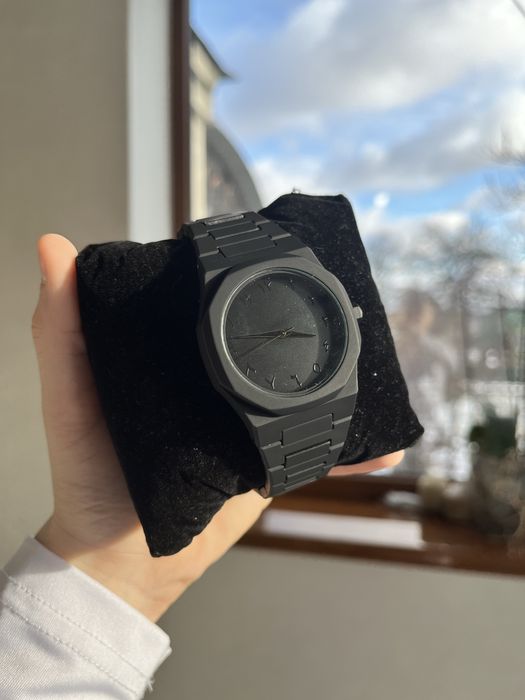 Чоловічий годинник в стилі total black / casio