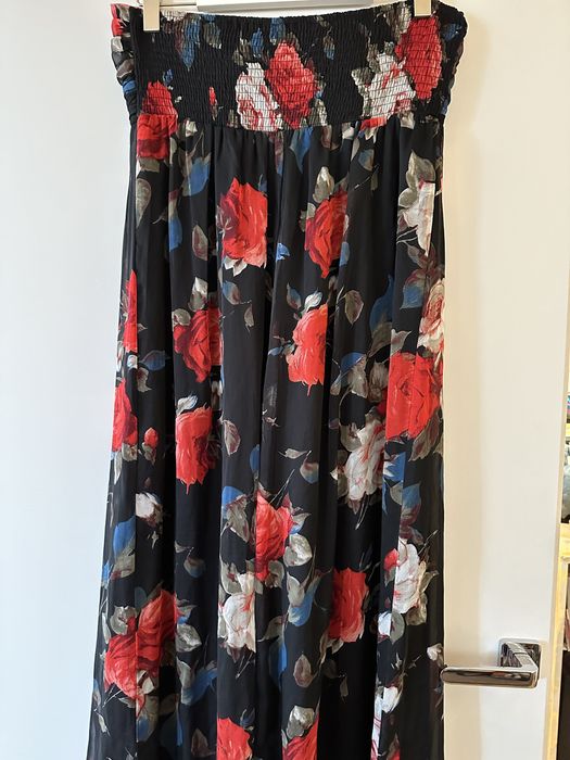 Sukienka maxi XL w kwiaty