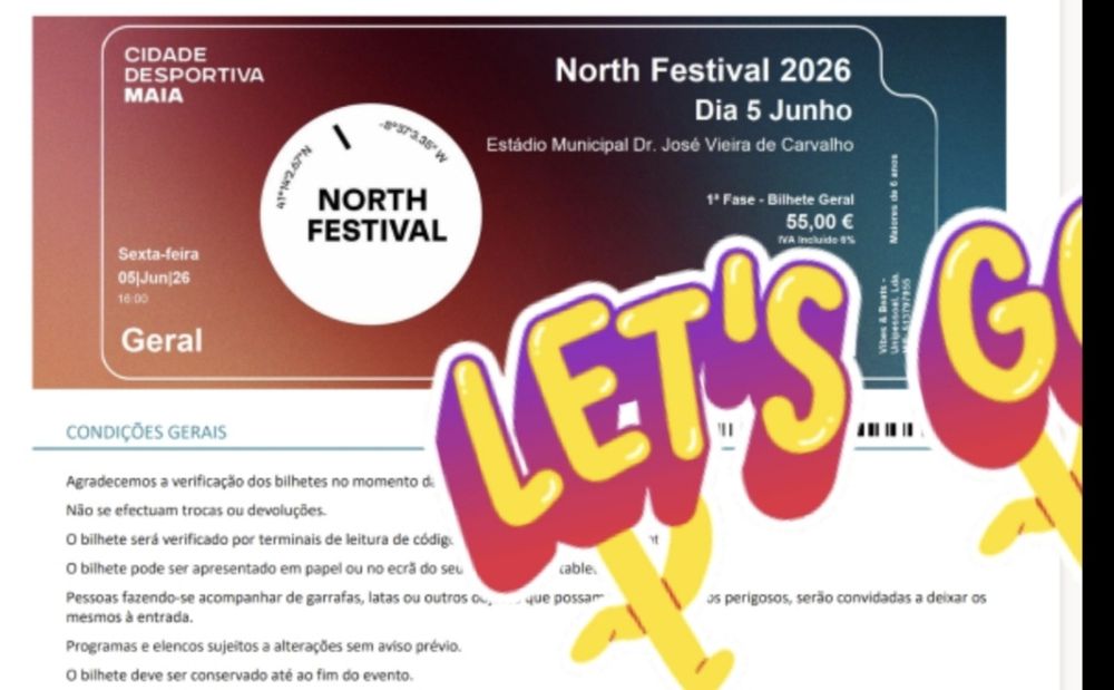 Bilhetes para o North Festival