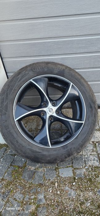 Продам титанові диски + шини, R18, розболтовка  5*114.3