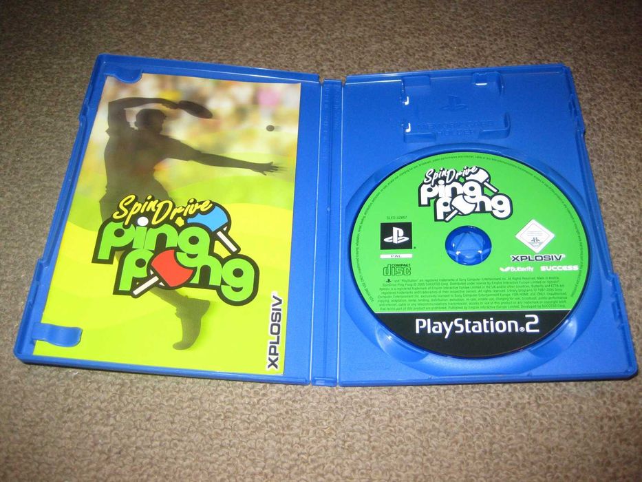 "Spindrive Ping Pong" Game for PS2/Complete!64284551205633122