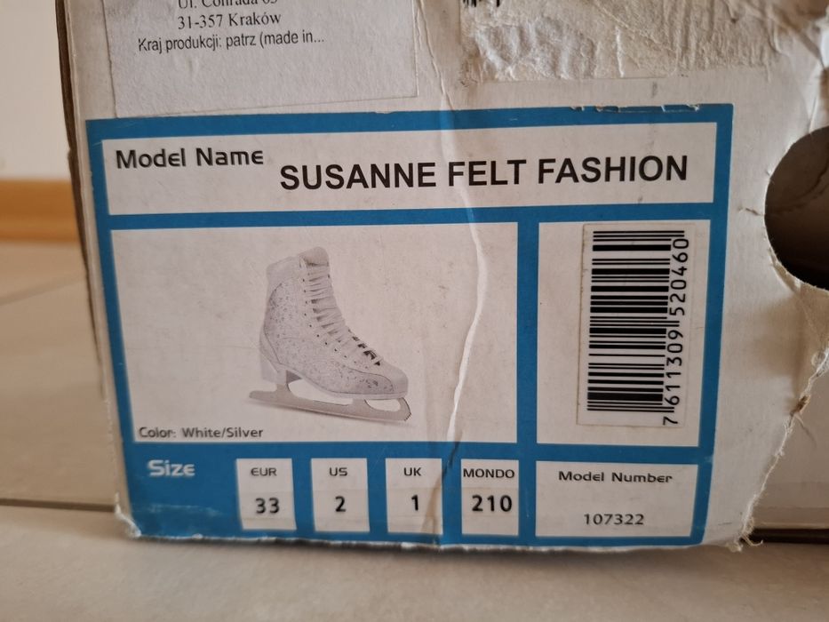 Łyżwy figurowe Tecnopro - rozmiar 33