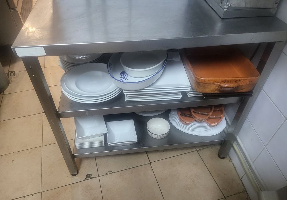 Bancada cozinha em inox