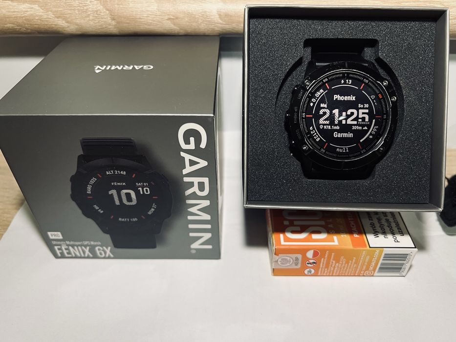Garmin Fenix 6X Pro – komplet, bardzo dobry stan, gotowy do użytkowania