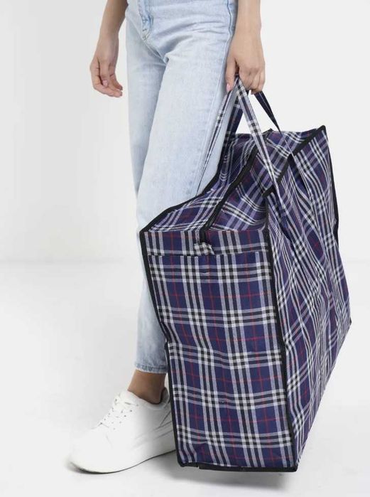 Сумки клетчатые для покупок, переезда, авиаперелетов. Баулы прочные