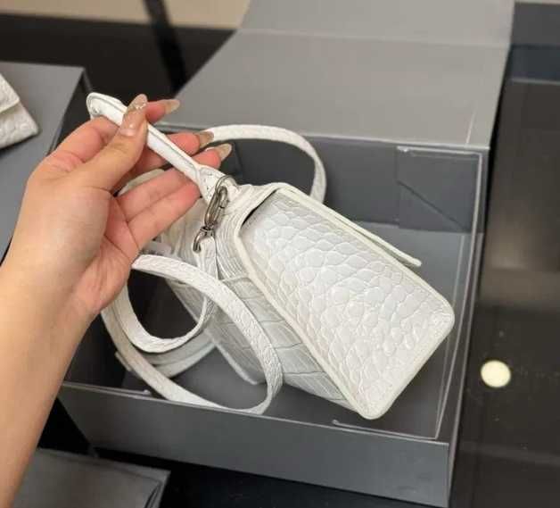 BalenciagaHourglassHandbagXSWhite