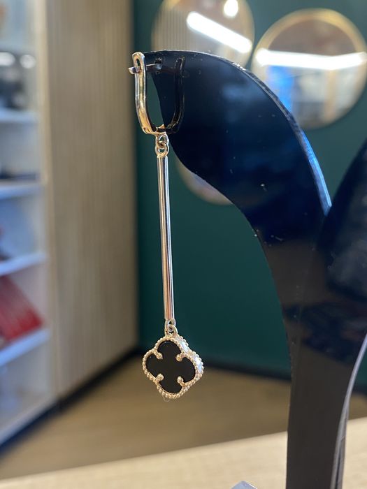 Złote długie kolczyki próba 585