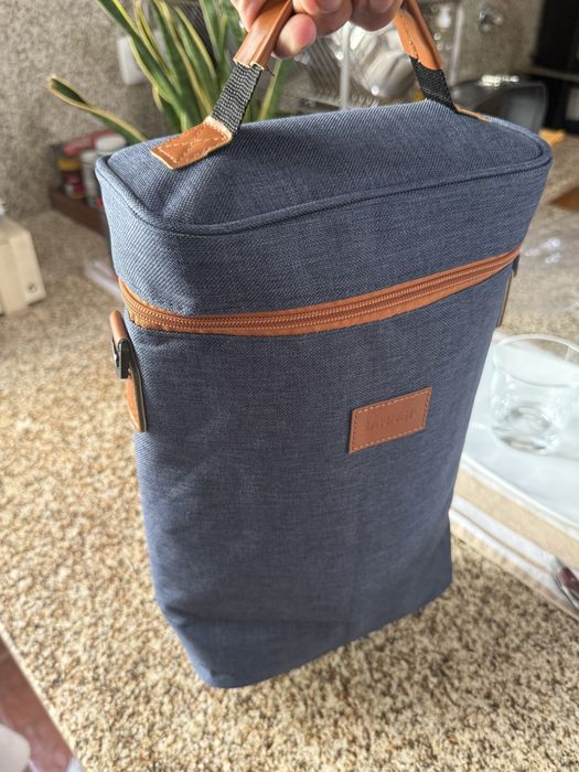 Bolsa térmica para 2 garrafas de vinho
