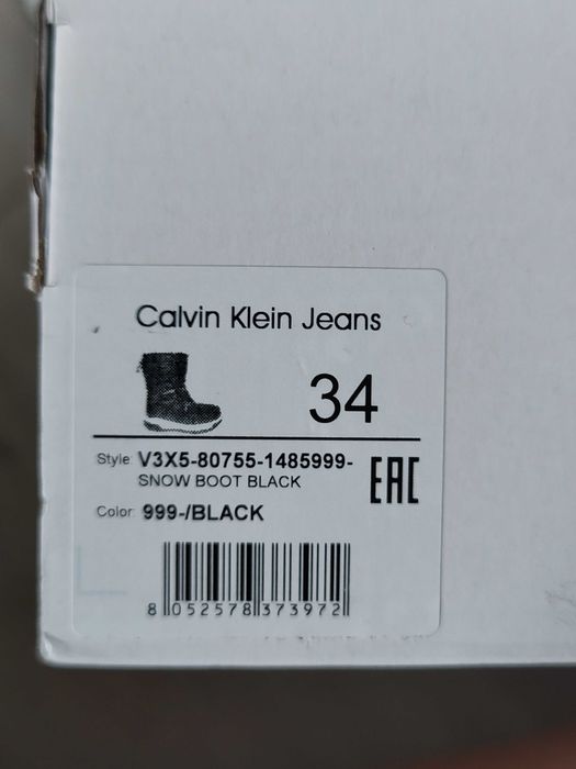 Buty zimowe Calvin Klein r34