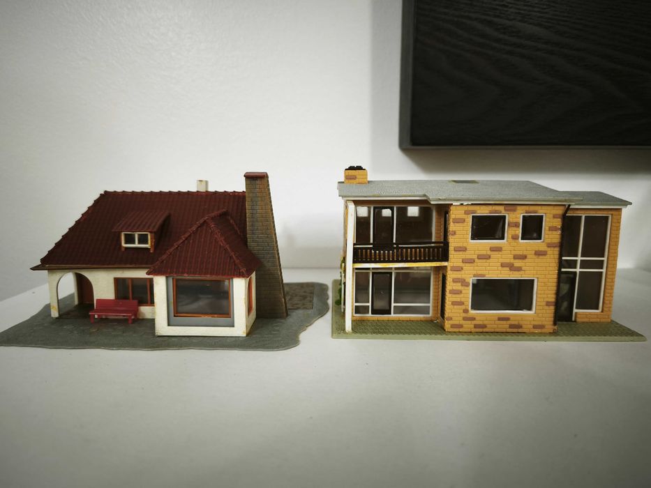 Casas H0 para decoração de maquetes