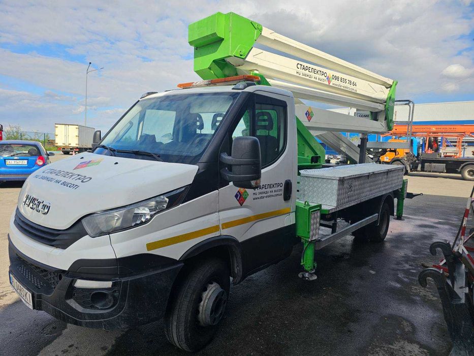 Автовишка з висотою підйому 28 метрів. Iveco Daily. 2020