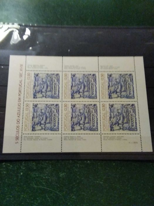 1983 Bloco 5° Século Do Azulejo Em Portugal Motivo 12 MNH **