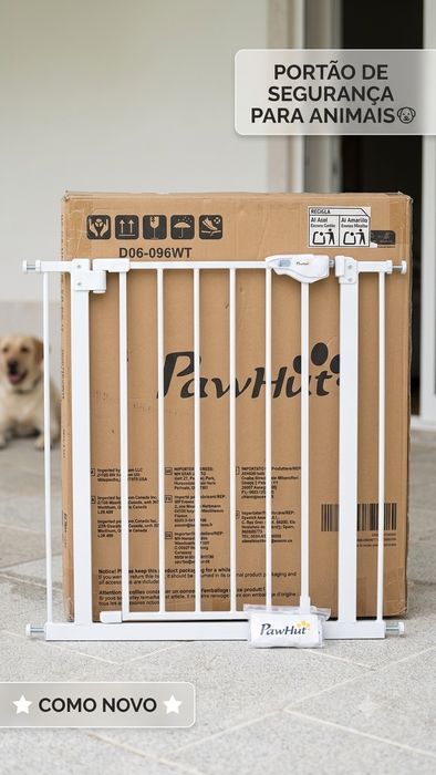 Portão de Segurança PawHut para Animais / Crianças