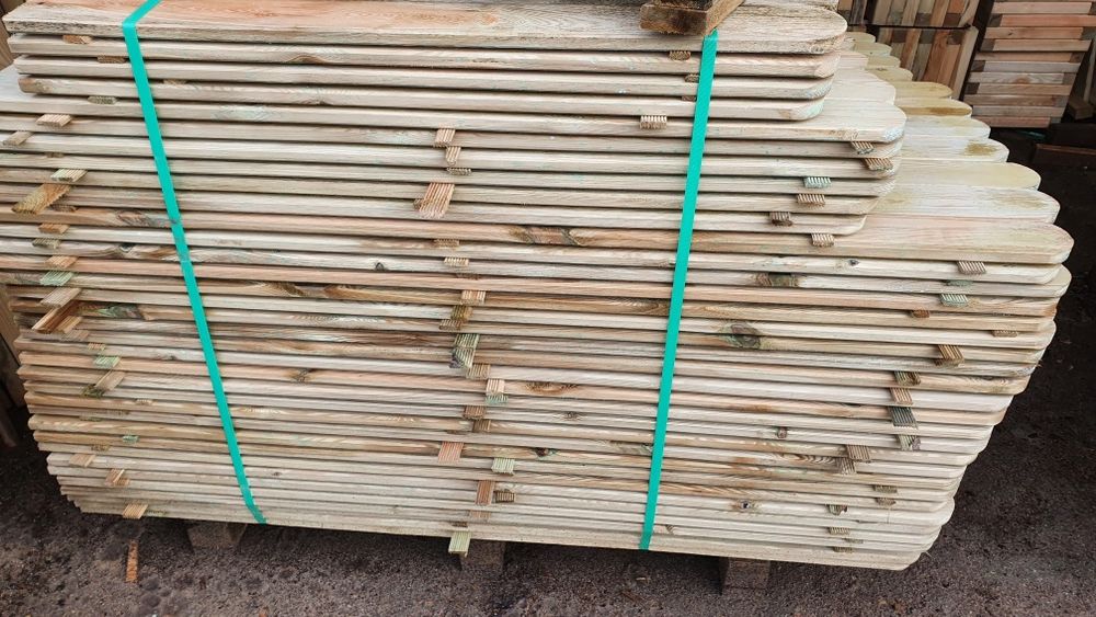 Sztachety Sosnowe 9 cm szer x 1.8 cm gr