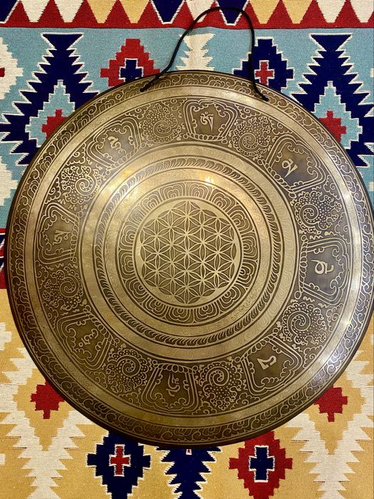 Gong grawerowany nepalski