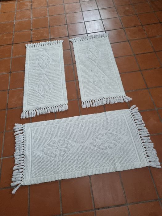 Conjunto de tapetes quarto (branco)