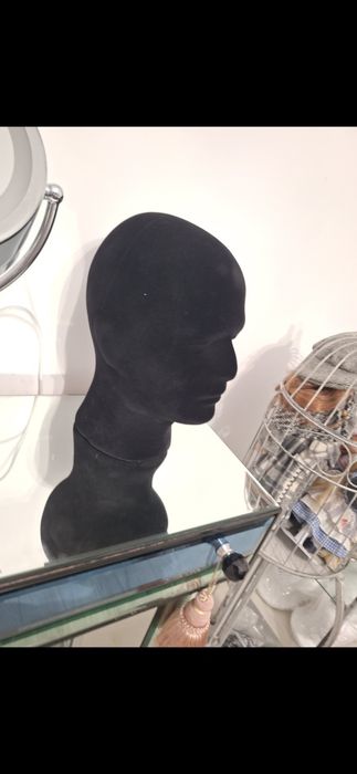 Manekin Głowa welur na okulary,  na perukę