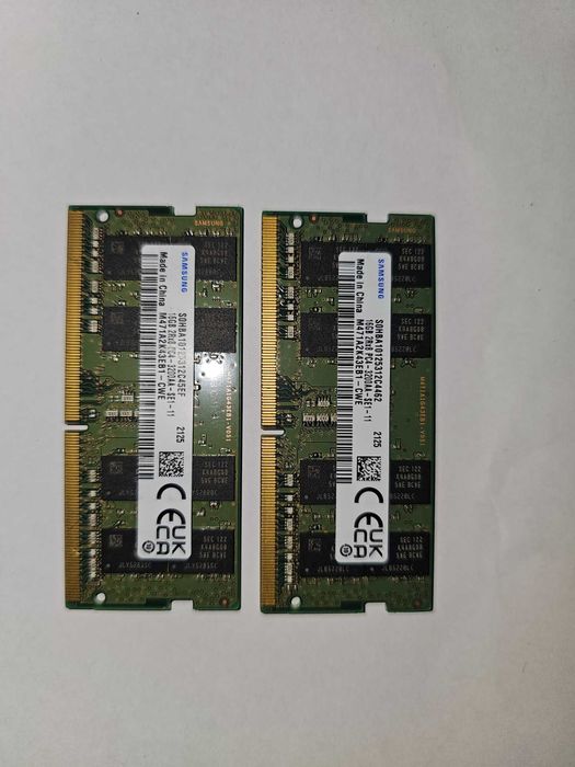 Memórias RAM SODIMM 32Gb DDR4 Samsung Kit 2x16Gb para portátil