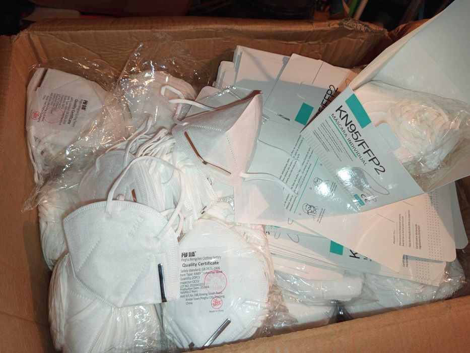 Máscara de Proteção c/Filtro Antiparticulas KN95/FFP2 - 25000 und