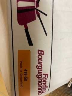 Original fondue bourguignonne 419-58 made in switzerland
