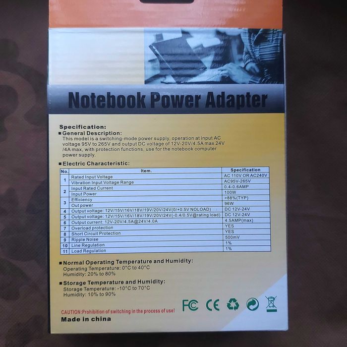 Зарядка для ноутбука