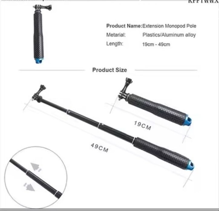 Akcesoria do kamerki sportowej  GoPro Dji Action szelki pływak statyw