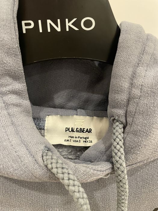 Moletom Pull&Bear com capuz azul