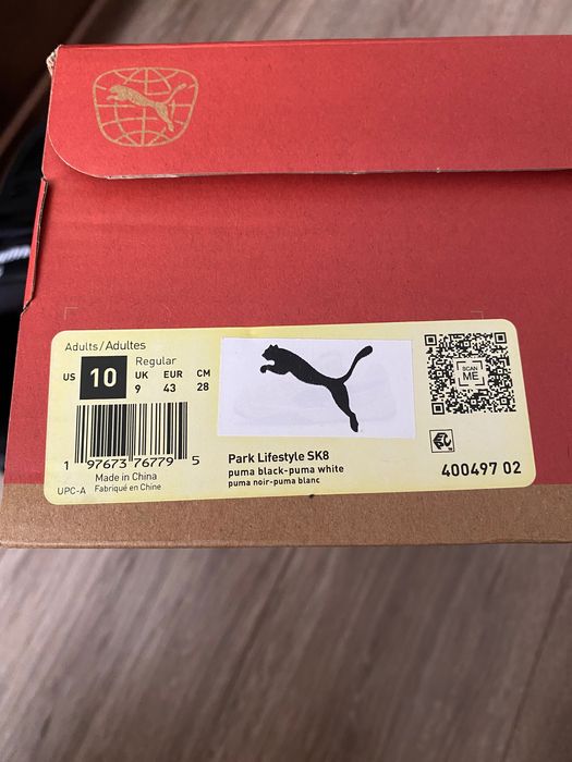 Чоловічі кросівки Puma  Park Lifestyle SK8, розмір 43