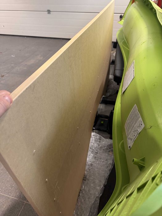 Blat biurka - duży - 180x90x2 z wcięciem o głębokości 20cm - fornir.