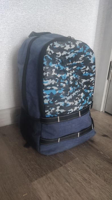 Рюкзак, синій, джинсовий