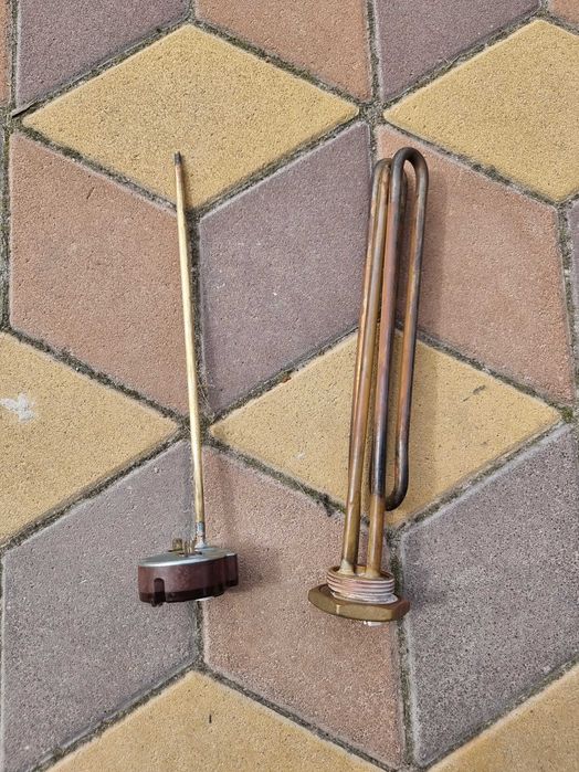 Тен 3 кВт мідний різьба 1 1/4 дюйм з чвертю Thermowatt +Терморегулятор