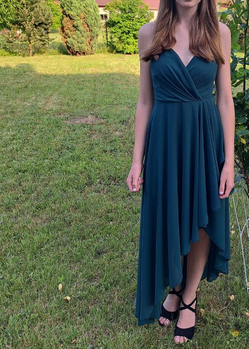 Sukienka maxi - roz. XS/S szmaragdowa