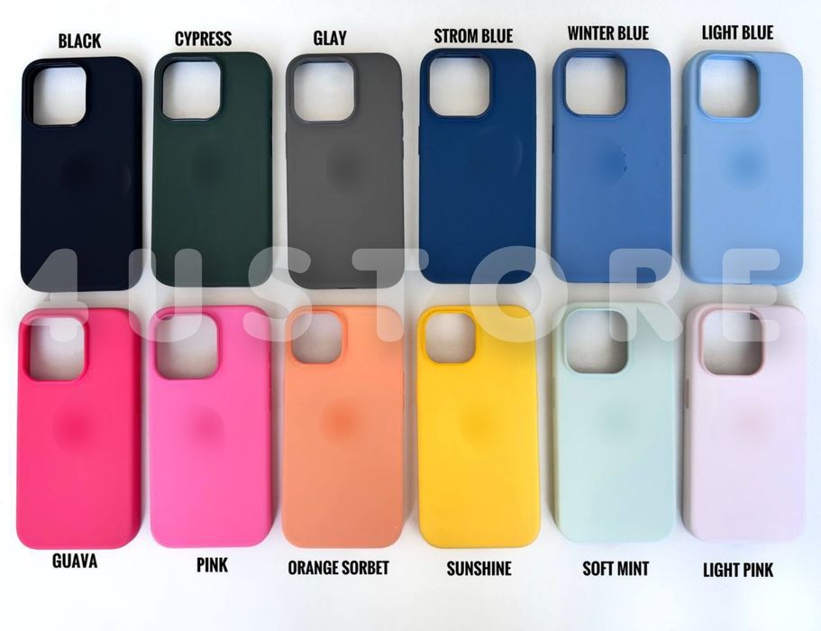 Чехол Silicone Case Magsafe на iPhone 15 Pro Max силикон софт силікон
