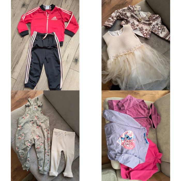 Paka paczka duża ubrań dla dziewczynki 86