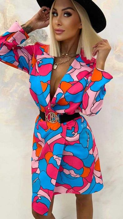 Sukienko marynarka niebieska od Lola Bianka