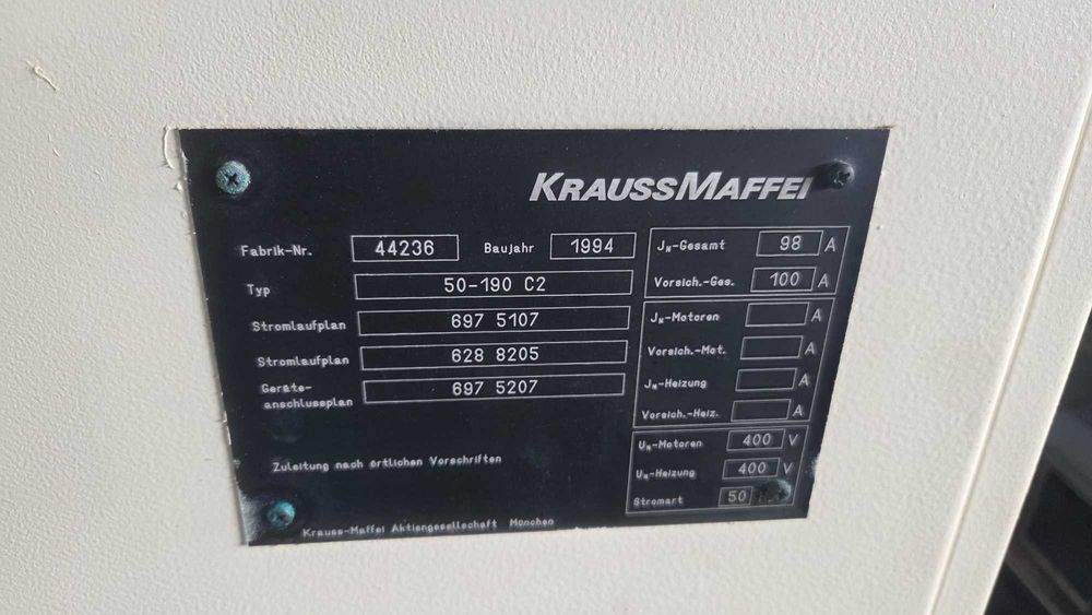 KraussMaffei injection machine 50-191C1