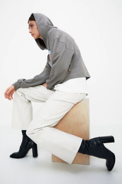 ZARA Luksusow BLUZA ze słoniem DUMBO z kapturem M