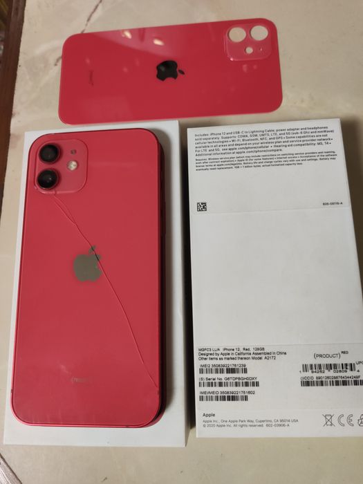 IPHONE 12 Red 128 гарний стан