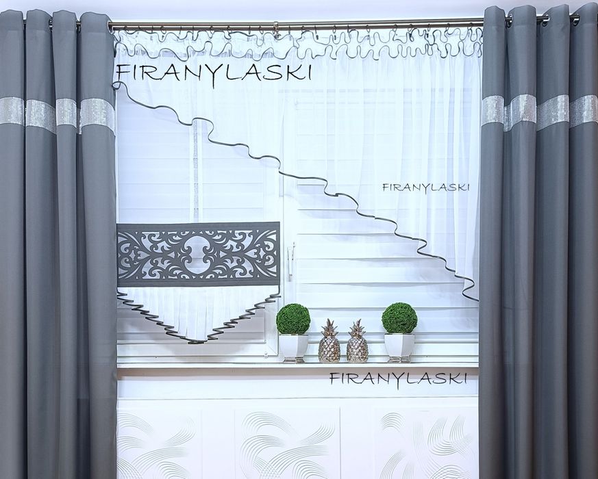 Zestaw panel firanka komplet Firany Gotowe