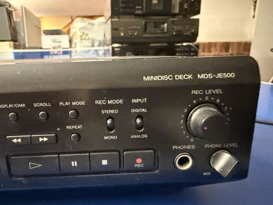 Sony minidisc deck MDS-JE500