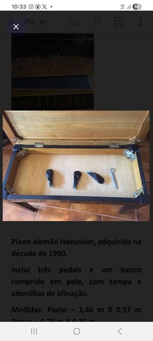 Vendo PIANO HAEUSSLER