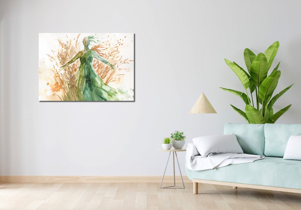 Obraz 100x70cm Słomiana Sylwetka