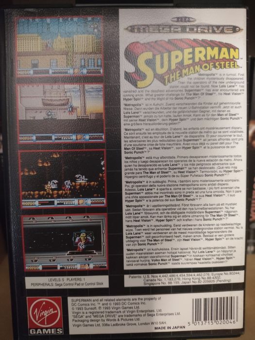 Superman Mega Drive Sega
